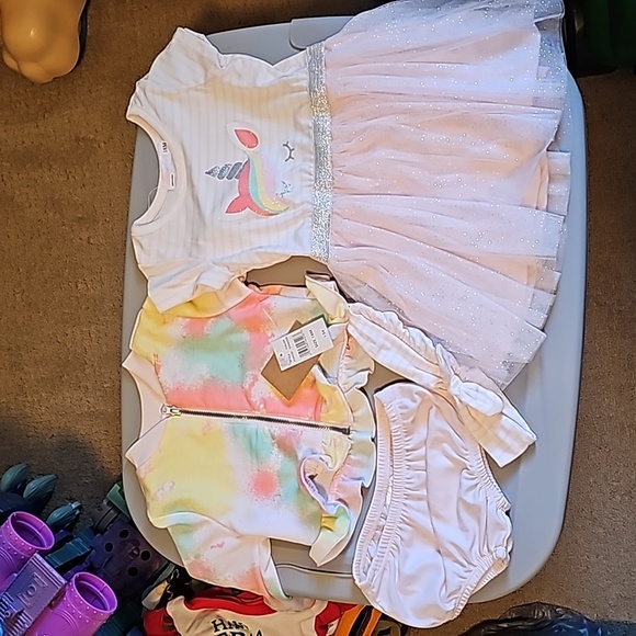 KIDS DOUBLE LAYER PLAYSUIT 12-14 YOUNG HEARTS
